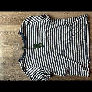 Blue and White stripe tee